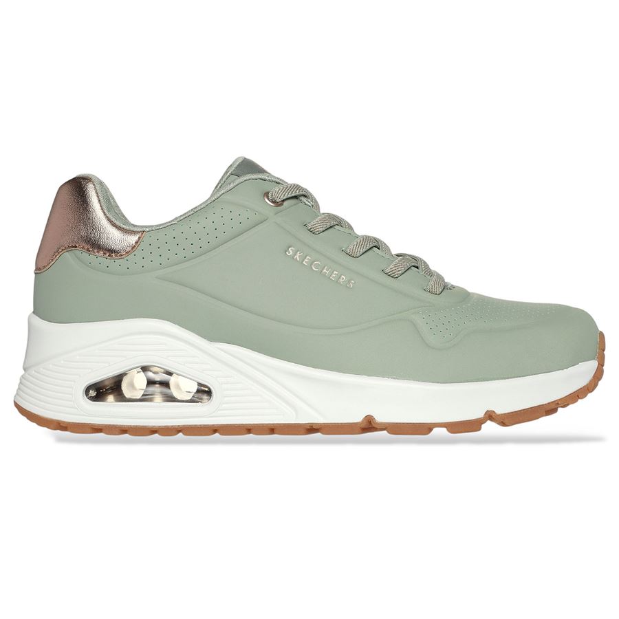 Uno Shimmer Away sneakers da donna Skechers | 155196SAGE